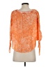 MICHAEL Michael Kors 100% Viscose Orange 3/4 Sleeve Blouse Size XS - photo 2