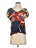 Lux Blue Short Sleeve Blouse Size XS - photo 1
