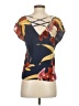 Lux Blue Short Sleeve Blouse Size XS - photo 2