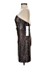 Jovani 100% Polyester Metallic Blue Cocktail Dress Size 00 - photo 5
