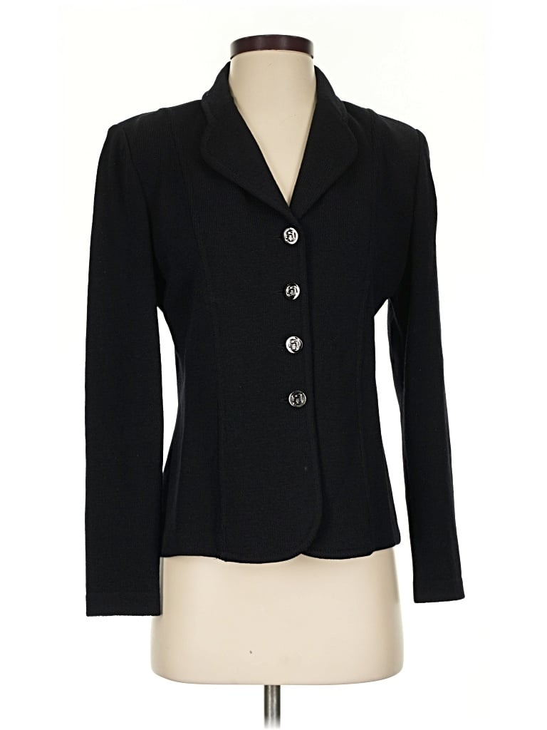 Pre-owned St. John Collection By Marie Gray Blazer Jacket In Black