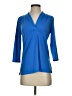 Worthington Blue 3/4 Sleeve Blouse Size S - photo 1