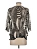 Kay Celine 100% Polyester Silver 3/4 Sleeve Blouse Size S - photo 2