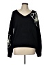 Shein 100% Acrylic Stars Black Pullover Sweater Size L - photo 1