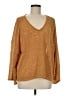 Rokoko by Dazz Metallic Gold Pullover Sweater Size M - photo 1