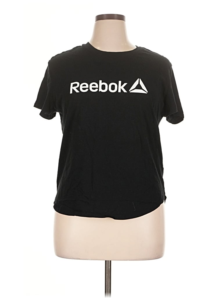 Pre-owned Reebok Short Sleeve T-shirt In Black