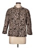 Ann Taylor LOFT Animal Print Brown Jacket Size L - photo 1