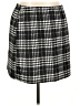 Shein Curve Houndstooth Black Casual Skirt Size 4X - photo 1