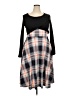 Unbranded 100% Polyester Plaid Black Casual Dress Size XXL - photo 1