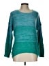 rue21 100% Acrylic Color Block Teal Pullover Sweater Size L - photo 1
