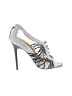 L.A.M.B. Silver Ivory Sandals Size 7 - photo 1