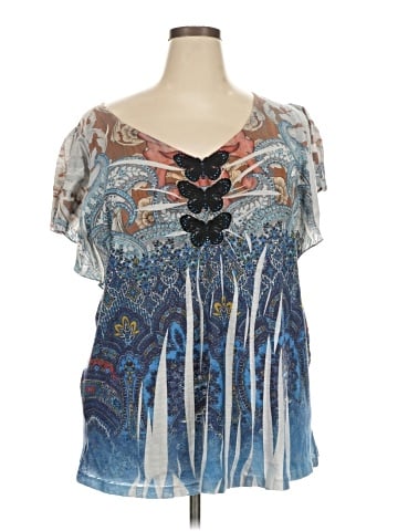 One World Short Sleeve Blouse (view 1)