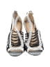 L.A.M.B. Silver Ivory Sandals Size 7 - photo 2