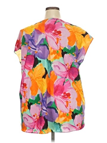 Lauren by Ralph Lauren Short Sleeve Blouse (view 2)