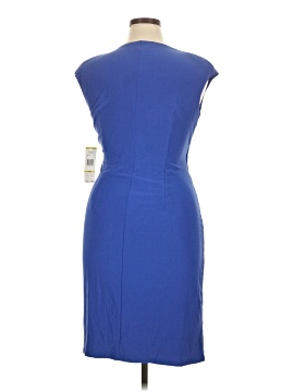 jones new york blue dress Blue Classic Pleated Fit & Flare Dress