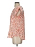Joie 100% Silk Orange Short Sleeve Silk Top Size S - photo 5