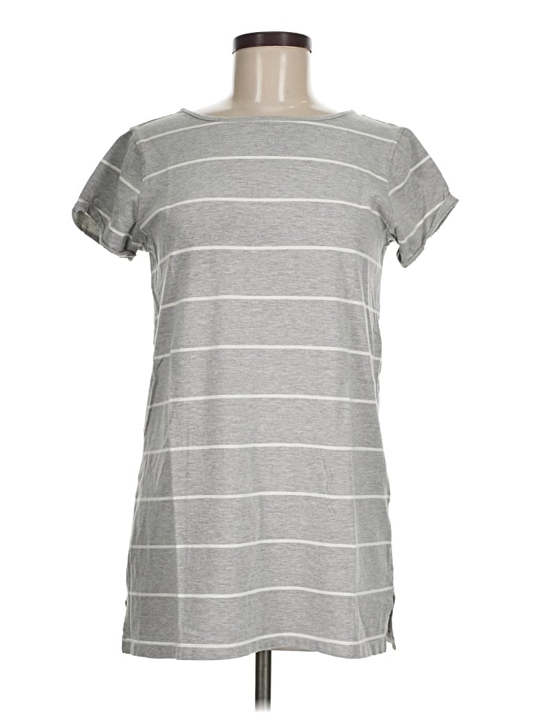 Pre-owned Billabong Short Sleeve Top Gray Boatneck Tops