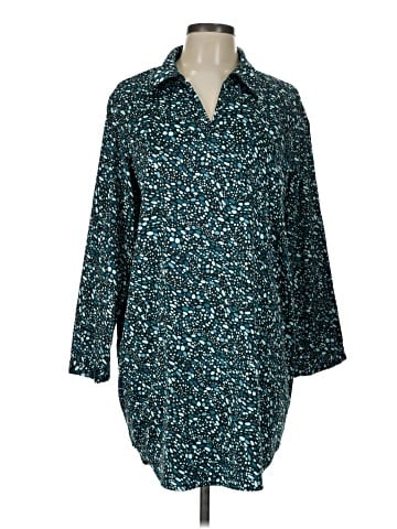 Cabernet 3/4 Sleeve Button-Down Shirt (view 1)