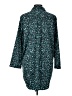 Cabernet Print Teal 3/4 Sleeve Button-Down Shirt Size L - photo 2
