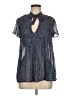 Joie Blue Short Sleeve Blouse Size M - photo 1