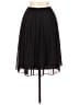 J.Crew 100% Recycled Polyester Solid Black Formal Skirt Size 8 - photo 2