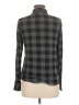 DJT Plaid Gray Long Sleeve Blouse Size M - photo 2
