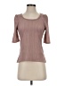 Max Studio Brown Short Sleeve Top Size XS - photo 1