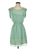 Red Camel 100% Polyester Chevron-herringbone Teal Casual Dress Size S - photo 1
