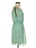 Red Camel 100% Polyester Chevron-herringbone Teal Casual Dress Size S - photo 4