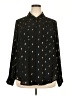 Torrid 100% Polyester Print Black Long Sleeve Blouse Size 2X Plus (2) - photo 1