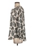 Ann Taylor 100% Polyester Gray 3/4 Sleeve Blouse Size S - photo 5