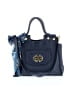 Emma Fox 100% Leather Solid Blue Leather Shoulder Bag One size - photo 1