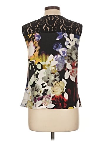 Kasper Sleeveless Silk Top (view 2)