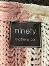 Ninety 100% Polyester Color Block Pink Pullover Sweater Size L - photo 7