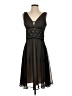 Connected Apparel 100% Polyester Black Cocktail Dress Size 8 (petite) - photo 1