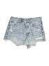 AGOLDE 100% Cotton Blue Denim Shorts Size 28 waist - photo 1