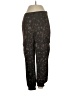 Democracy Animal Print Black Cargo Pants Size S - photo 1