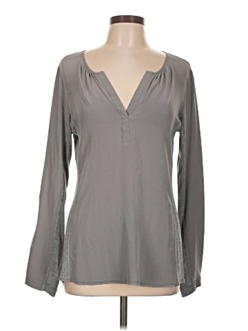 Nanette Lepore Long Sleeve Silk Top (view 1)