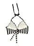 Kona Sol Stripes Ivory White Swimsuit Top Size S - photo 2