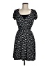 Style&Co Polka Dots Black Casual Dress Size Med Petite - photo 1