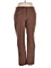 JM Collection Solid Brown Casual Pants Size 14 - photo 1