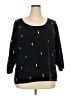 Sydney Easton Print Black Pullover Sweater Size 3X - photo 1