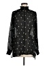CAbi 100% Polyester Stars Black Long Sleeve Blouse Size M - photo 1
