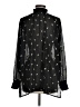 CAbi 100% Polyester Stars Black Long Sleeve Blouse Size M - photo 2