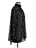 CAbi 100% Polyester Stars Black Long Sleeve Blouse Size M - photo 4