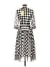 MARYLING 100% Polyester Checkered-gingham Silver Casual Dress Size 36 waist - photo 2