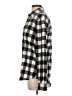 Topman 100% Cotton Checkered-gingham Black Long Sleeve Button-Down Shirt Size S - photo 5