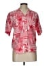 Gloria Vanderbilt Print Red Short Sleeve Blouse Size L (estimated) - photo 1