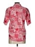 Gloria Vanderbilt Print Red Short Sleeve Blouse Size L (estimated) - photo 2