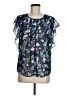 DR2 Blue Short Sleeve Blouse Size M - photo 1